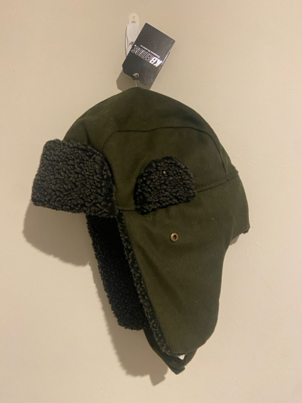 Kebethos Wool Blend Aviator Trapper Trooper Ushanka Eskimo Warm Winter Hat.